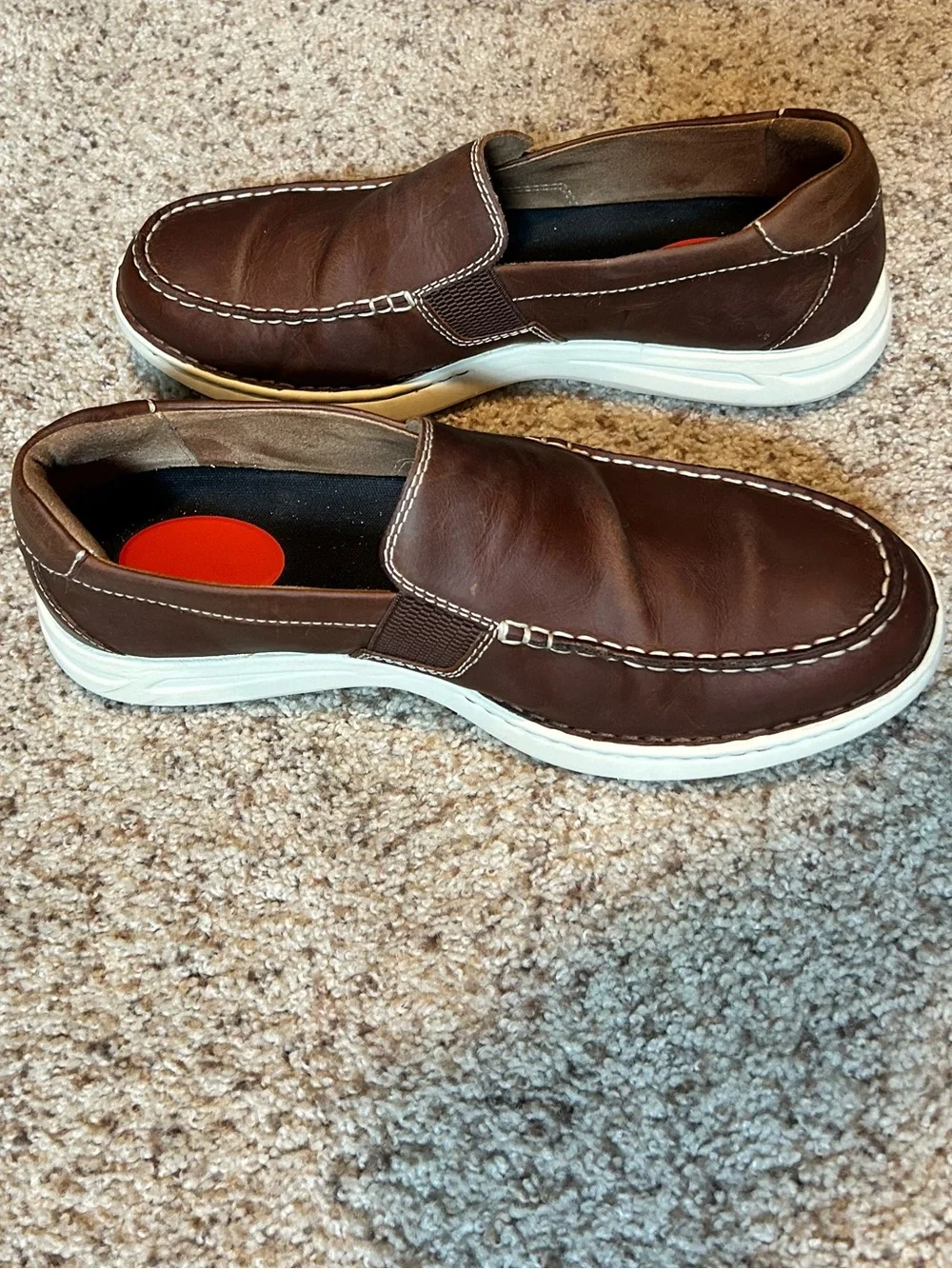 Born Men's Brown Slip-On Casual Loafers Light Use